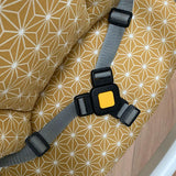 Timba Sitzkissen Set Happy Star Gelb für Safety 1st Hochstuhl Blausberg Baby