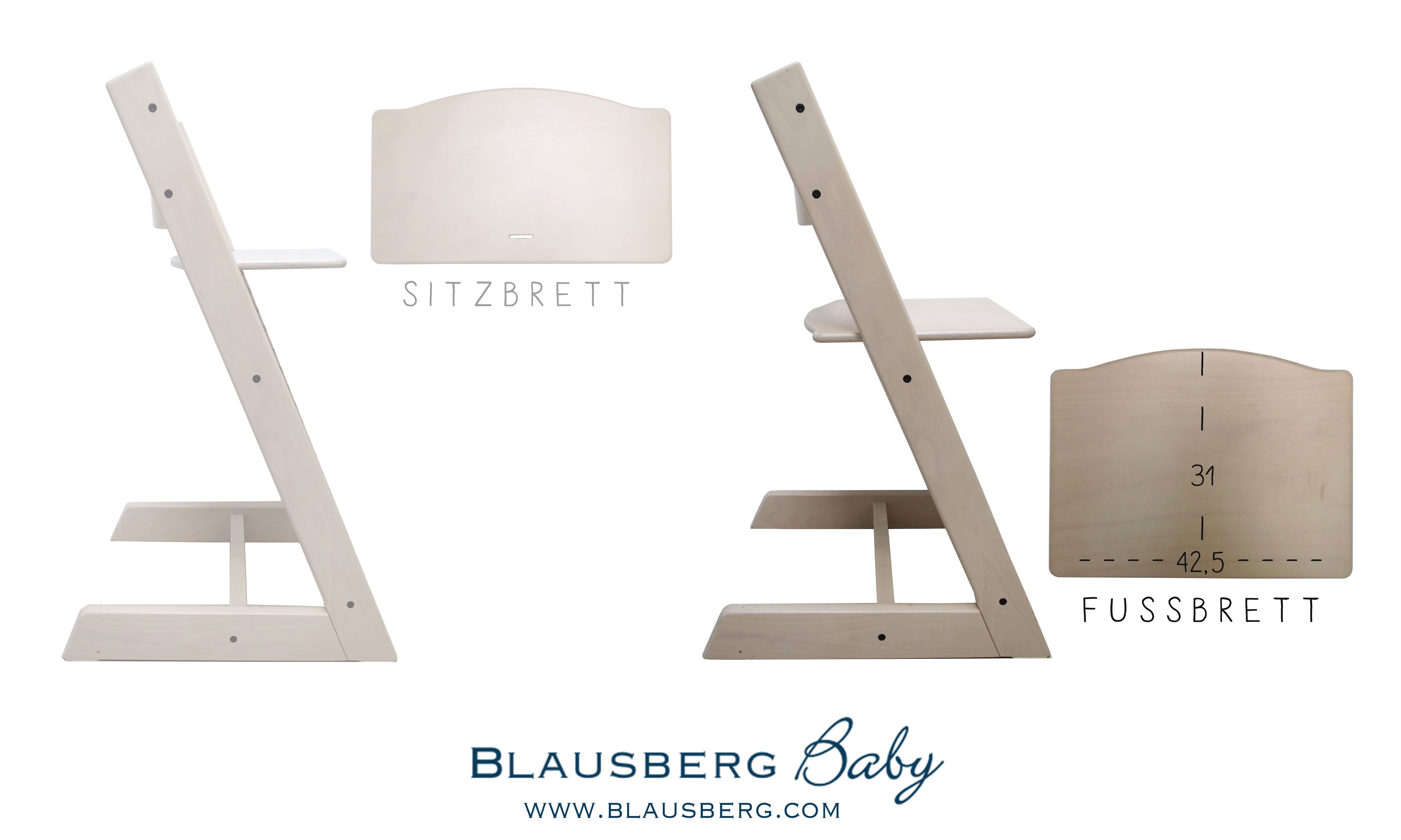 Tripp Trapp Kissen Großes Fußbrett Blau Sterne Blausberg Baby