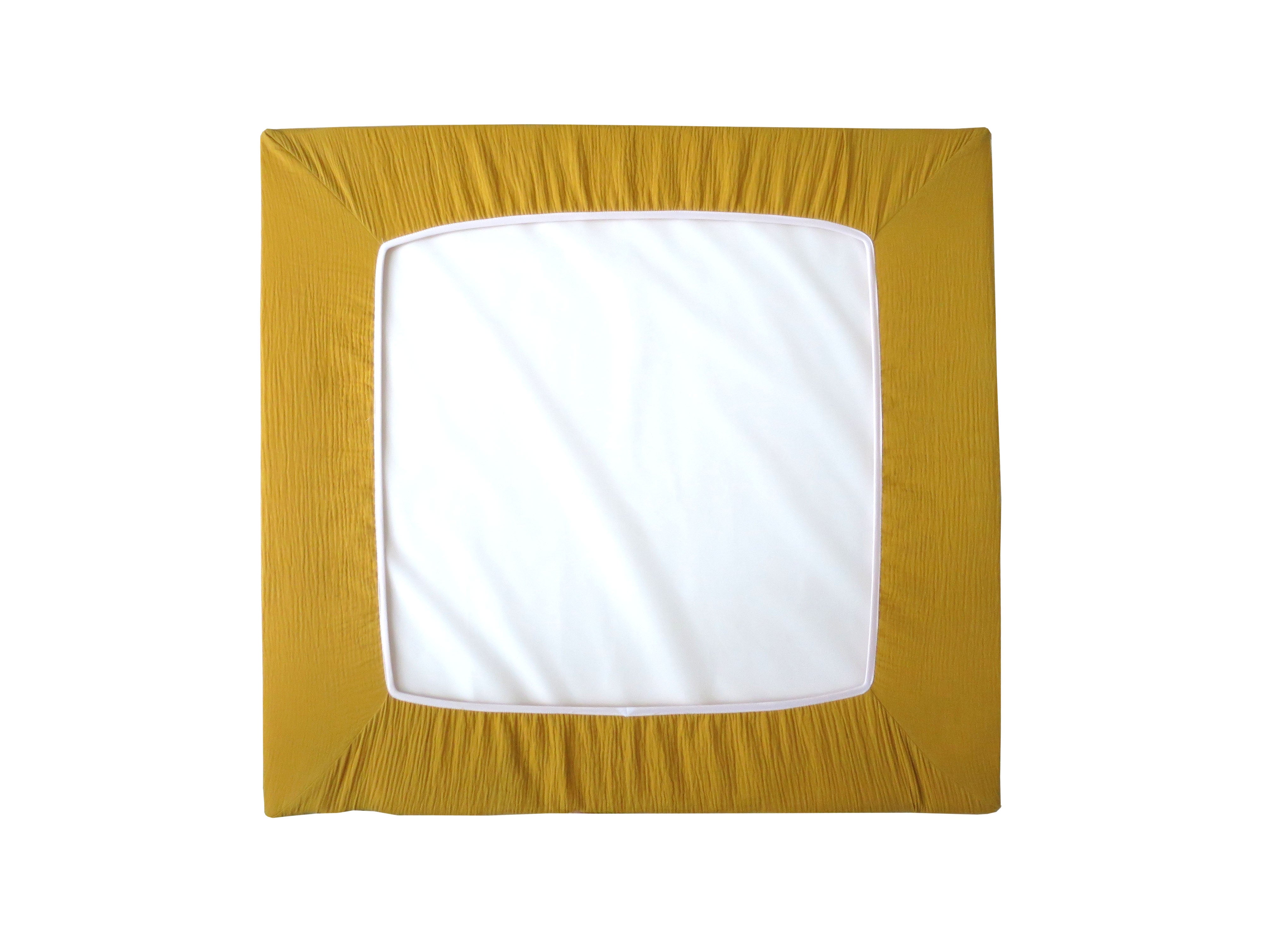 Musselin Bezug für Wickelauflage / Wickelunterlage Vädra 74x80 cm von IKEA Senf Gelb Blausberg Baby
