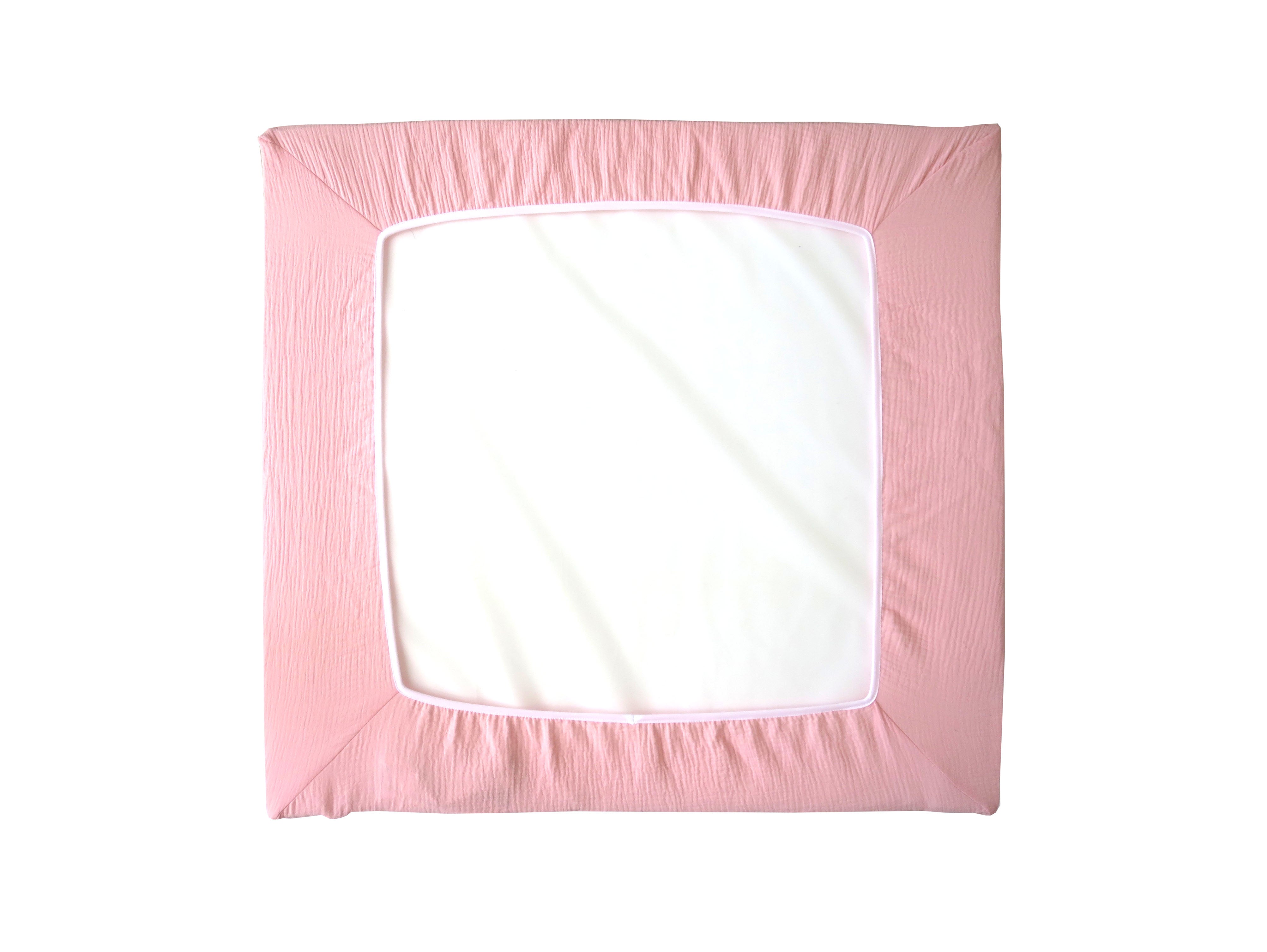 Musselin Bezug für Wickelauflage / Wickelunterlage Vädra 74x80 cm von IKEA Rosa Blush Blausberg Baby