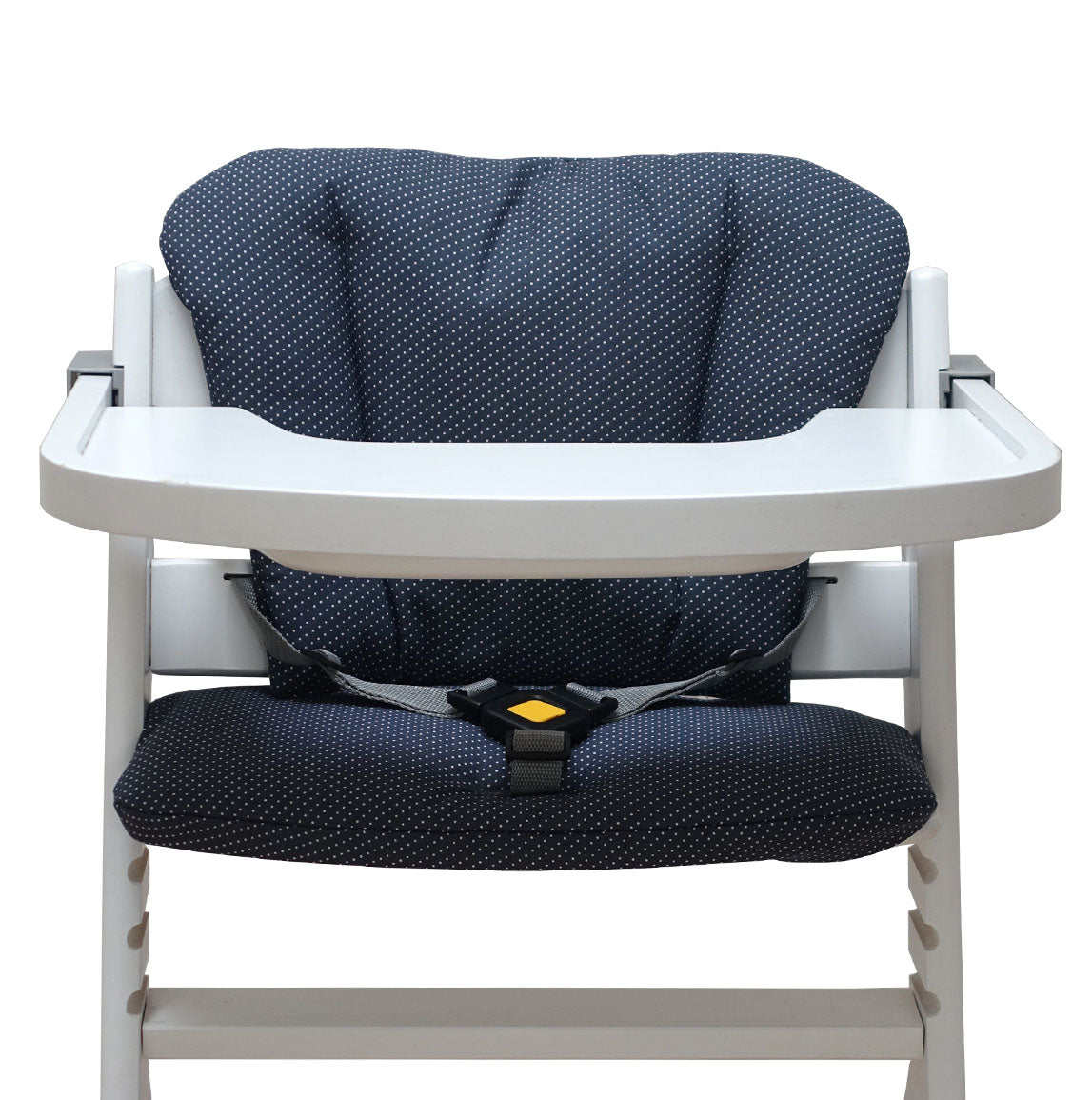 Timba Sitzkissen Set Dunkelgrau Pünktchen für Safety 1st Hochstuhl Blausberg Baby