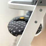 ABWASCHBAR Timba Sitzkissen Set Happy Star Schwarz für Safety 1st Hochstuhl Blausberg Baby