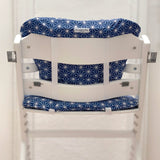 Timba Sitzkissen Set Happy Star Blueberry Blau für Safety 1st Hochstuhl Blausberg Baby