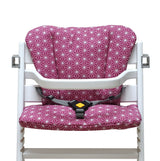 Mit Names-Stickerei - ABWASCHBAR Timba Sitzkissen Set Happy Star Cranberry Pink für Safety 1st Hochstuhl - personalisierbar Blausberg Baby