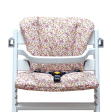 ABWASCHBAR Timba Sitzkissen Set Blumenwiese Rosa Beige für Safety 1st Hochstuhl Blausberg Baby