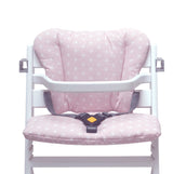 ABWASCHBAR Timba Sitzkissen Set Happy Star Rosa für Safety 1st Hochstuhl Blausberg Baby