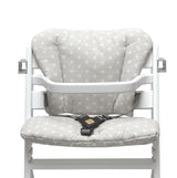 Mit Namens-Stickerei - ABWASCHBAR Timba Sitzkissen Set Happy Star Beige für Safety 1st Hochstuhl -personalisierbar Blausberg Baby