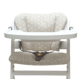 Mit Namens-Stickerei - ABWASCHBAR Timba Sitzkissen Set Happy Star Beige für Safety 1st Hochstuhl -personalisierbar Blausberg Baby