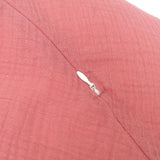 Stillkissen-Bezug aus Musselin mit Nestbau-Funktion für Theraline "Das Original" (190cm x38 cm) - Altrosa Blausberg Baby