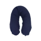 Stillkissen "Das Original" von Theraline 190cm x 38cm mit Blausberg Baby Musselin Bezug (abnehmbar) mit Nestbau-Funktion - Dunkelblau Blausberg Baby