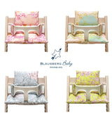 ABWASCHBAR Tripp Trapp Sitzkissen Cherry Blossom Gelb Pink Blausberg Baby