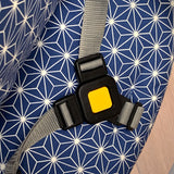 Mit Namens-Stickerei - ABWASCHBAR Timba Sitzkissen Set Happy Star Blueberry Blau für Safety 1st Hochstuhl - personaliserbar Blausberg Baby