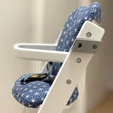 Mit Namens-Stickerei - ABWASCHBAR Timba Sitzkissen Set Happy Star Blueberry Blau für Safety 1st Hochstuhl - personaliserbar Blausberg Baby