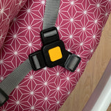 Timba Sitzkissen Set Happy Star Cranberry Pink für Safety 1st Hochstuhl Blausberg Baby