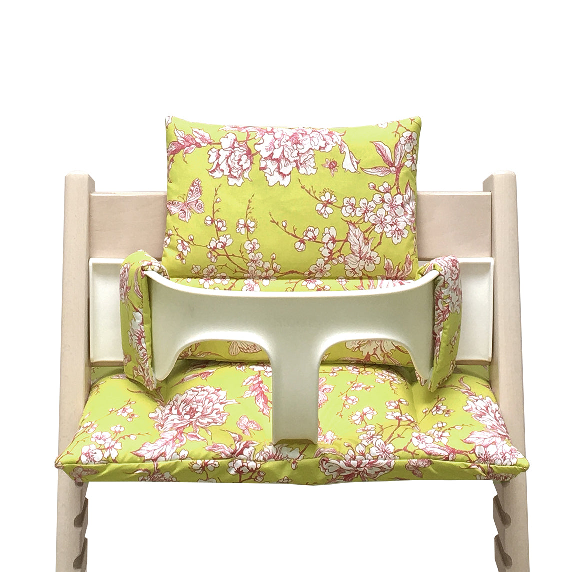ABWASCHBAR Tripp Trapp Sitzkissen Cherry Blossom Gelb Pink Blausberg Baby