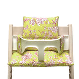 ABWASCHBAR Tripp Trapp Sitzkissen Cherry Blossom Gelb Pink Blausberg Baby
