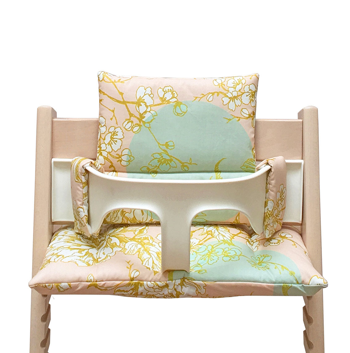 ABWASCHBAR Tripp Trapp Sitzkissen Cherry Blossom Mint Blush Blausberg Baby