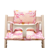 ABWASCHBAR Tripp Trapp Sitzkissen Cherry Blossom Pink Gold Blausberg Baby