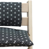 ABWASCHBAR Tripp Trapp Sitzkissen Junior Set Happy Star Schwarz Blausberg Baby