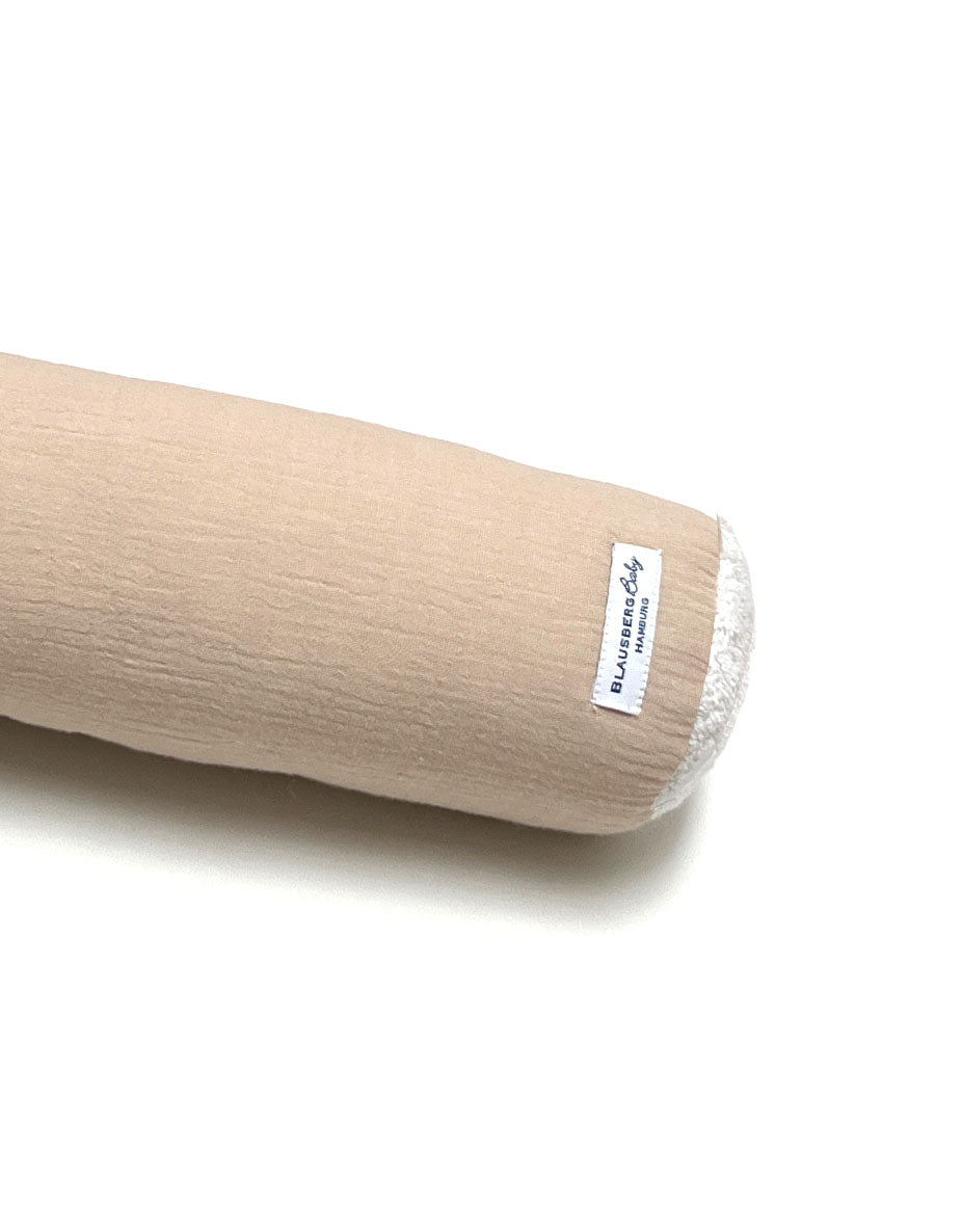 Bettschlange Musselin Beige