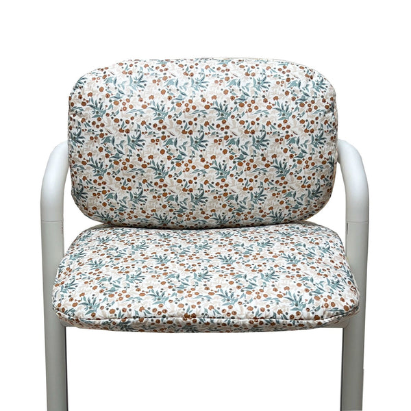 Sitzkissen Set ABWASCHBAR Blumenwiese Blau Beige für Lemo von Cybex Blausberg Baby