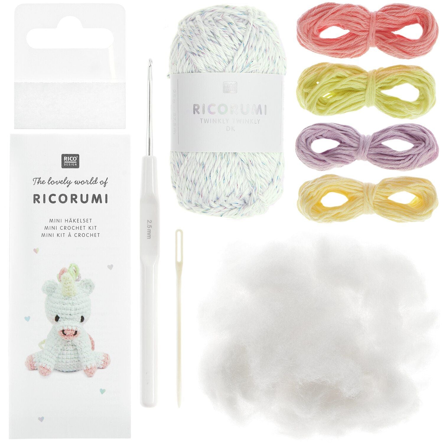 Ricorumi Mini Easy Häkelset - Einhorn Rico