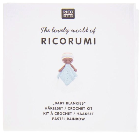 Häkelset Ricorumi Baby Blankies Pastel Rainbow Rico