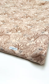 Musselin Bezug für Wickelauflage / Wickelunterlage Vädra 74x80 cm von IKEA Dschungel Beige Blausberg Baby
