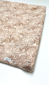 Musselin Bezug für Wickelauflage / Wickelunterlage Vädra 74x80 cm von IKEA Dschungel Beige Blausberg Baby