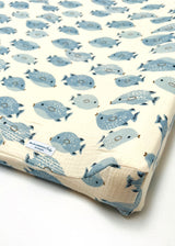 Musselin Bezug für Wickelauflage / Wickelunterlage Vädra 74x80 cm von IKEA Fisch Beige (Kopie) Blausberg Baby