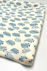 Musselin Bezug für Wickelauflage / Wickelunterlage Vädra 74x80 cm von IKEA Fisch Beige (Kopie) Blausberg Baby