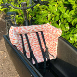 Urban Arrow Lastenfahrrad Kissen, Sitzkissen Lastenrad, Zubehör, Kinderkissen, Sitzpolster Wetterfestes - Tropfen Rosa Blausberg Baby