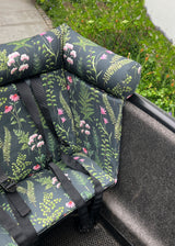 Cargobike Cushion in black with pink flowers for Urban Arrow and Urban Arrow Family Next and Lovens and many more