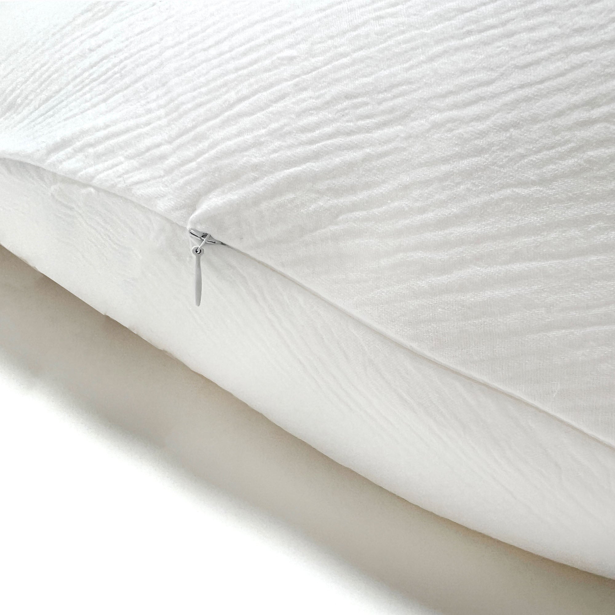 Stillkissen "Das Original" von Theraline 190cm x 38cm mit Blausberg Baby Musselin Bezug (abnehmbar) mit Nestbau-Funktion - Weiss Blausberg Baby