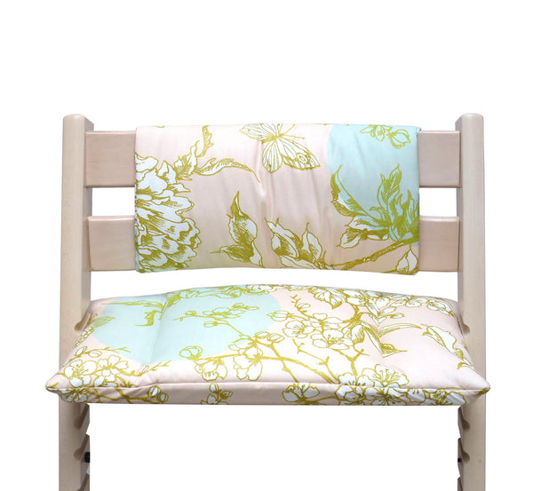 WASHABLE Tripp Trapp Seat Cushion Junior Set Blossom Mint