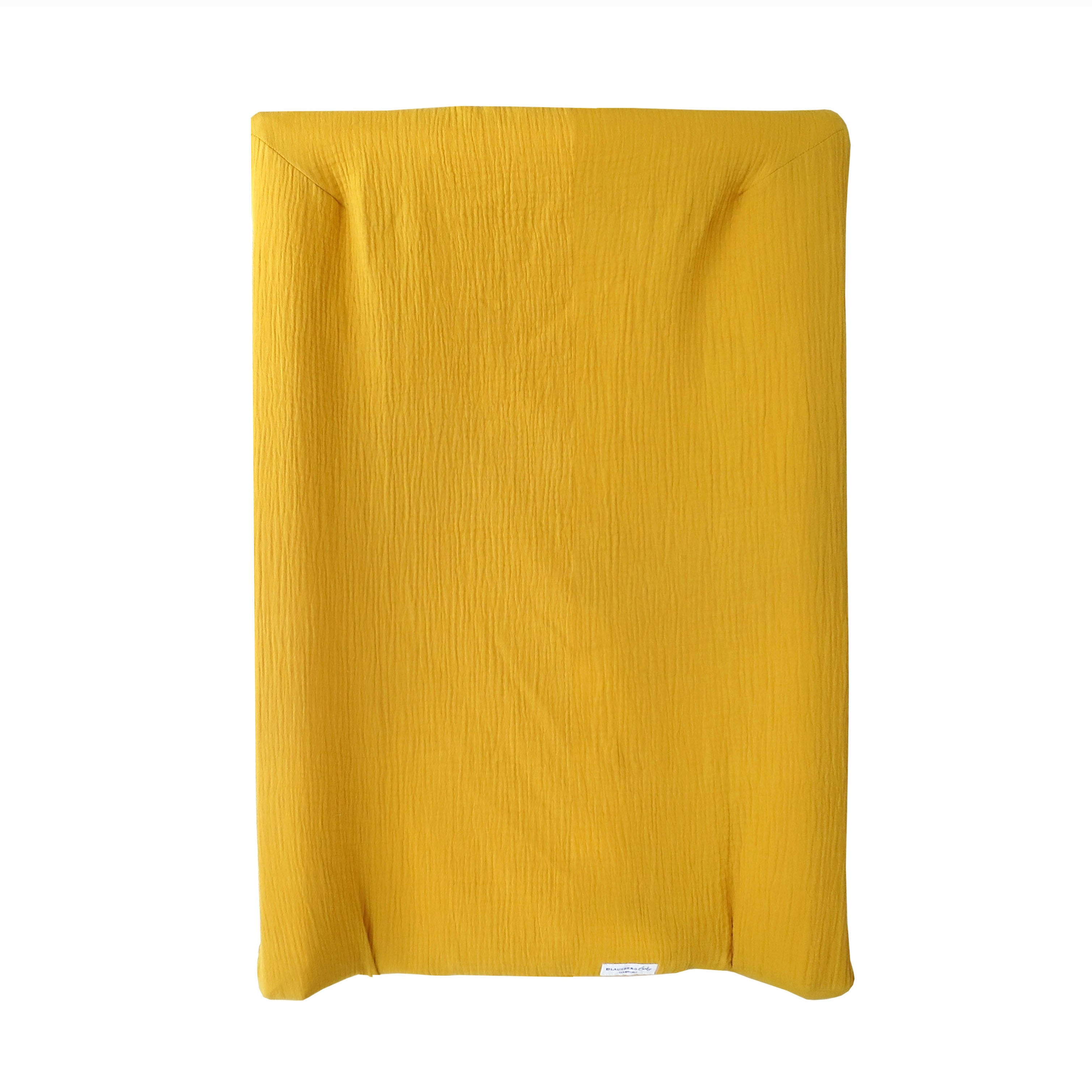 Musselin Bezug für Wickelauflage / Wickelunterlage Vädra von IKEA Senf Gelb Blausberg Baby