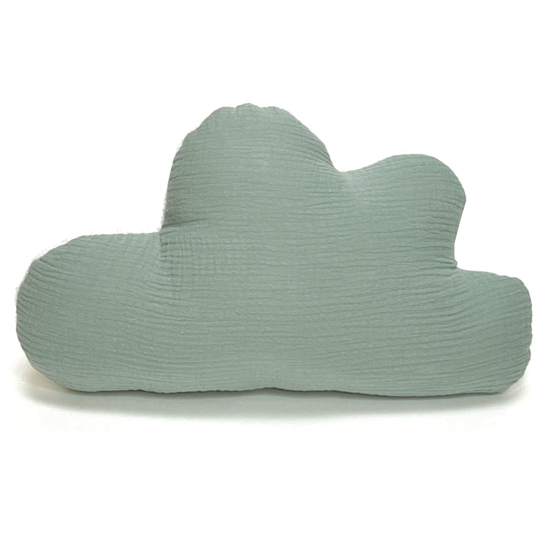 Schmusewolke Wolken-Kissen - Musselin Salbei Grün Blausberg Baby