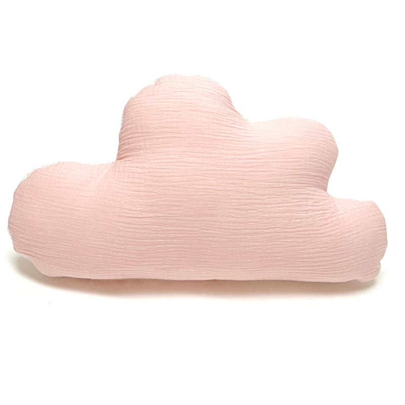 Schmusewolke Wolken-Kissen - Musselin Lachs Rosa Blausberg Baby