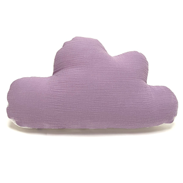 Schmusewolke Wolken-Kissen - Musselin Lila Flieder Blausberg Baby