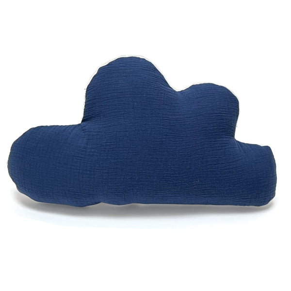 Schmusewolke Wolken-Kissen - Musselin Marine Blau Blausberg Baby