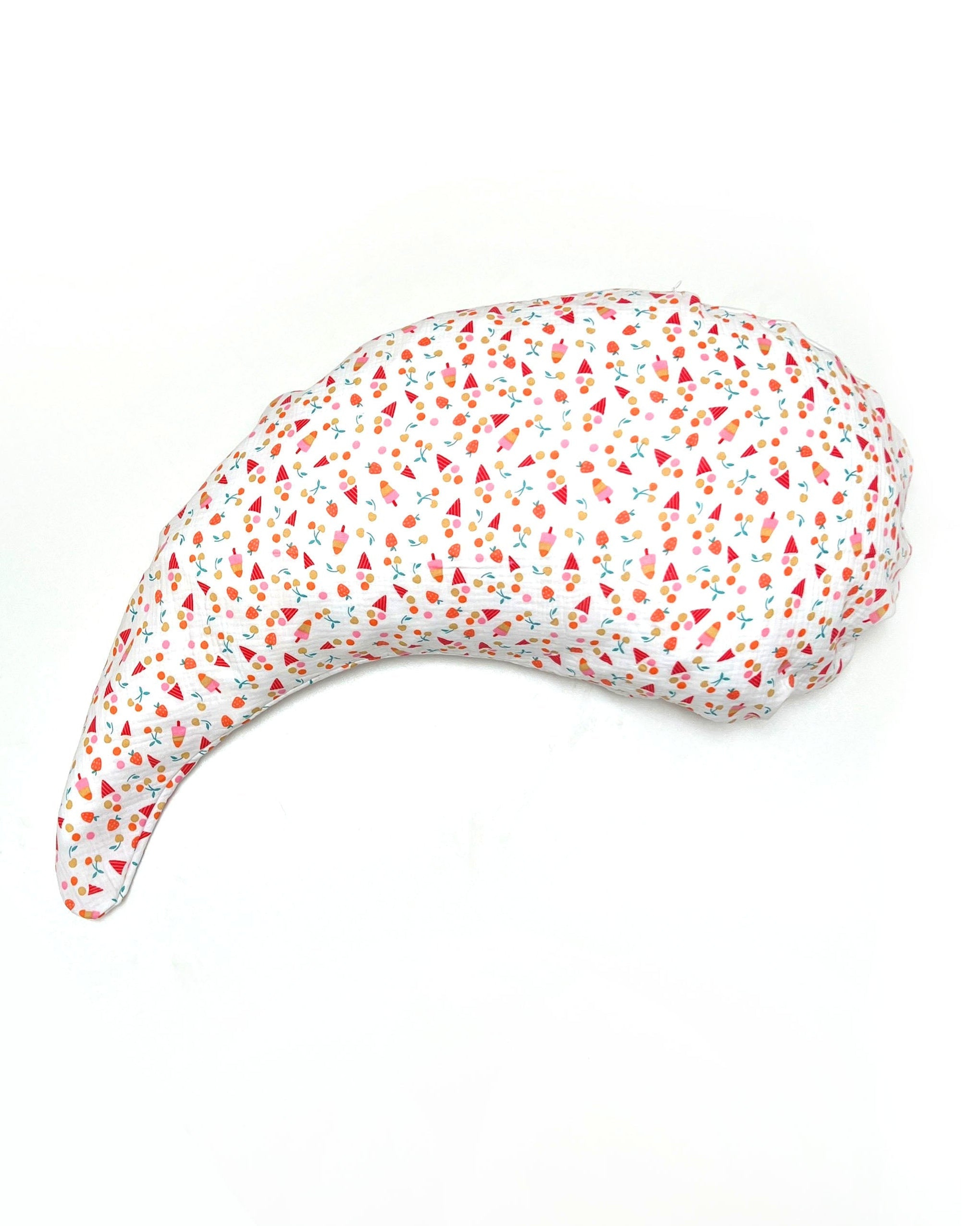 Yinnie Theraline Stillkissen inkl. Bezug Musselin  (135 cm x 35 cm) Weiss Eis Blausberg Baby