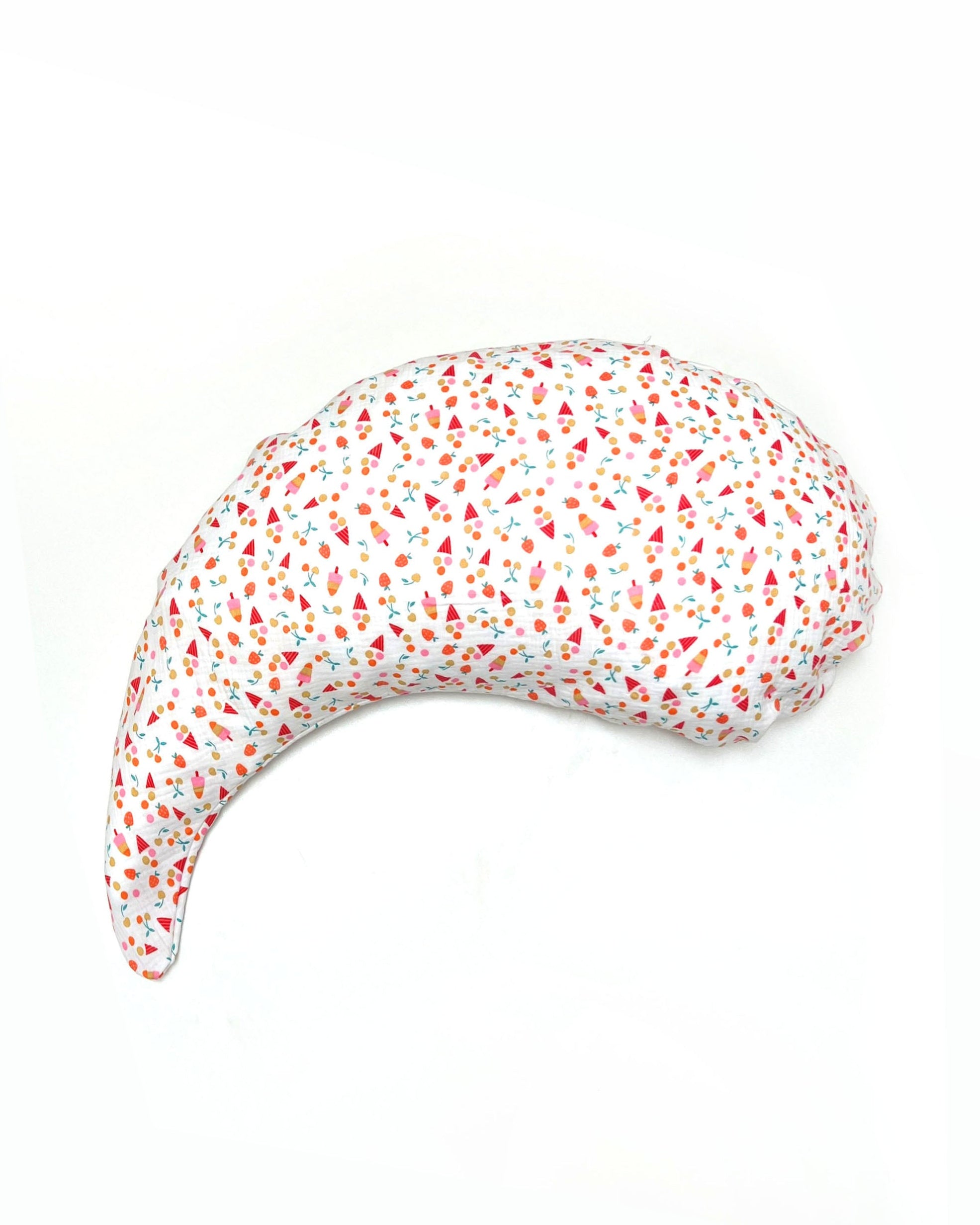 Yinnie Theraline Stillkissen inkl. Bezug Musselin  (135 cm x 35 cm) Weiss Eis Blausberg Baby