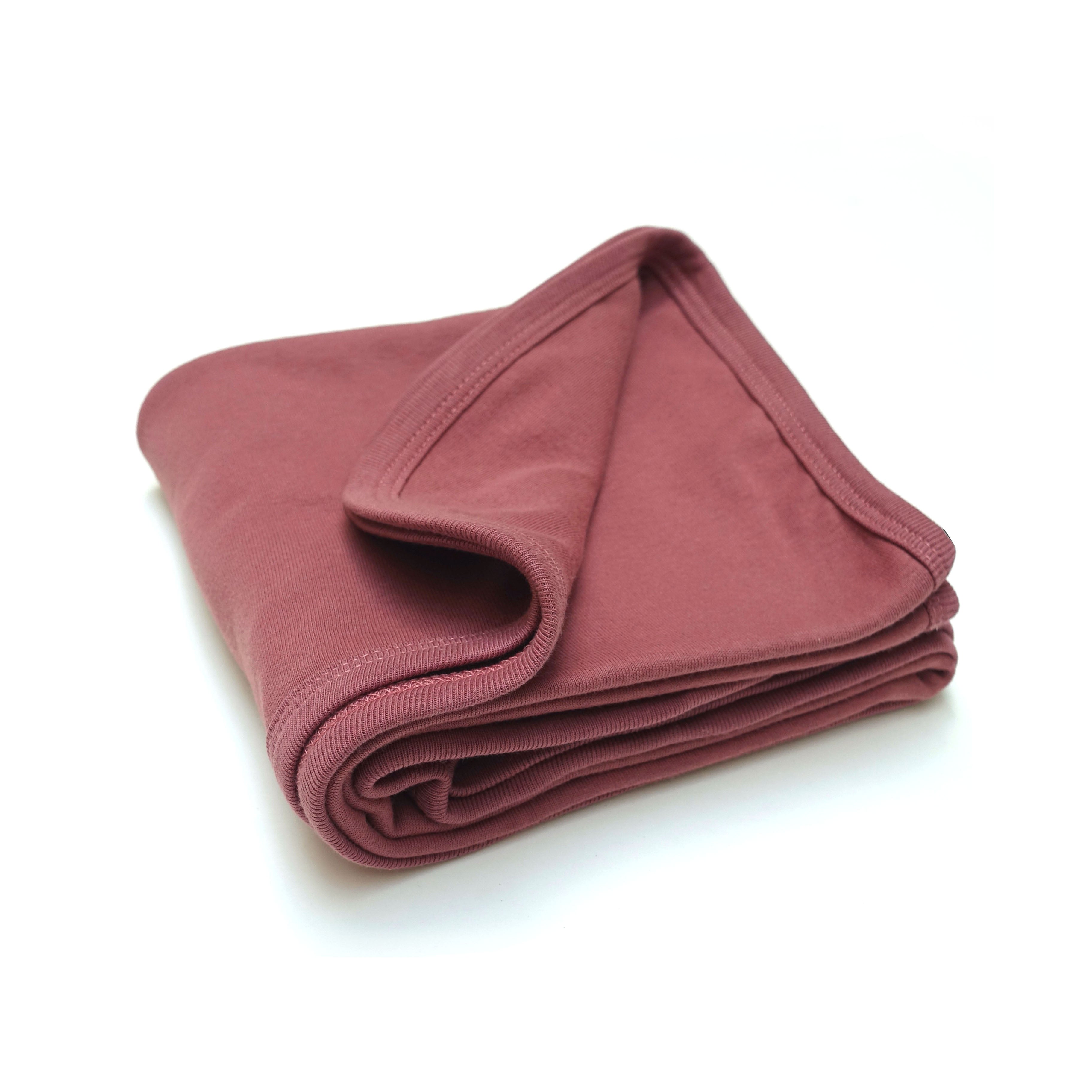 Kuscheldecke Baumwolldecke Beere Rot 80x80cm Wellyou