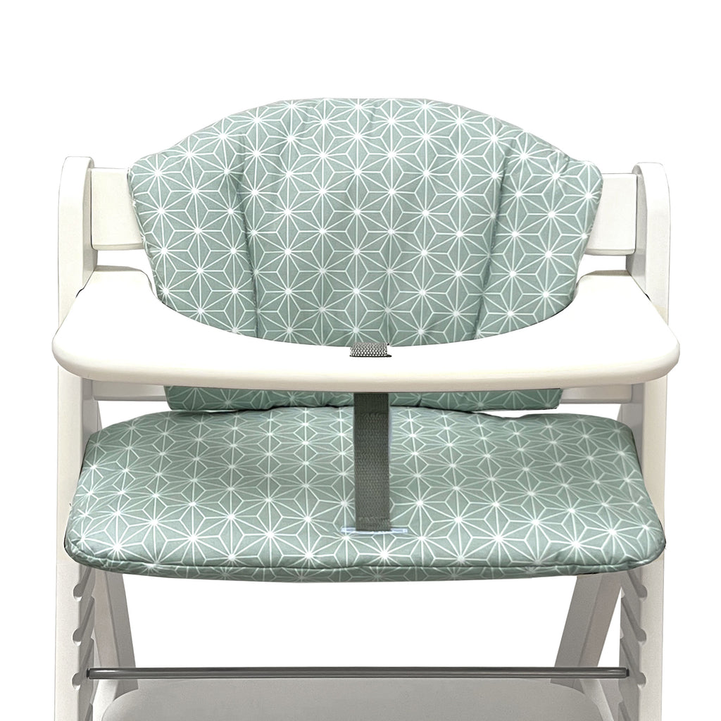 stokke aqua star Seat cushion set WASHABLE for Hauck Alpha Happy Star Green – Blausberg Baby