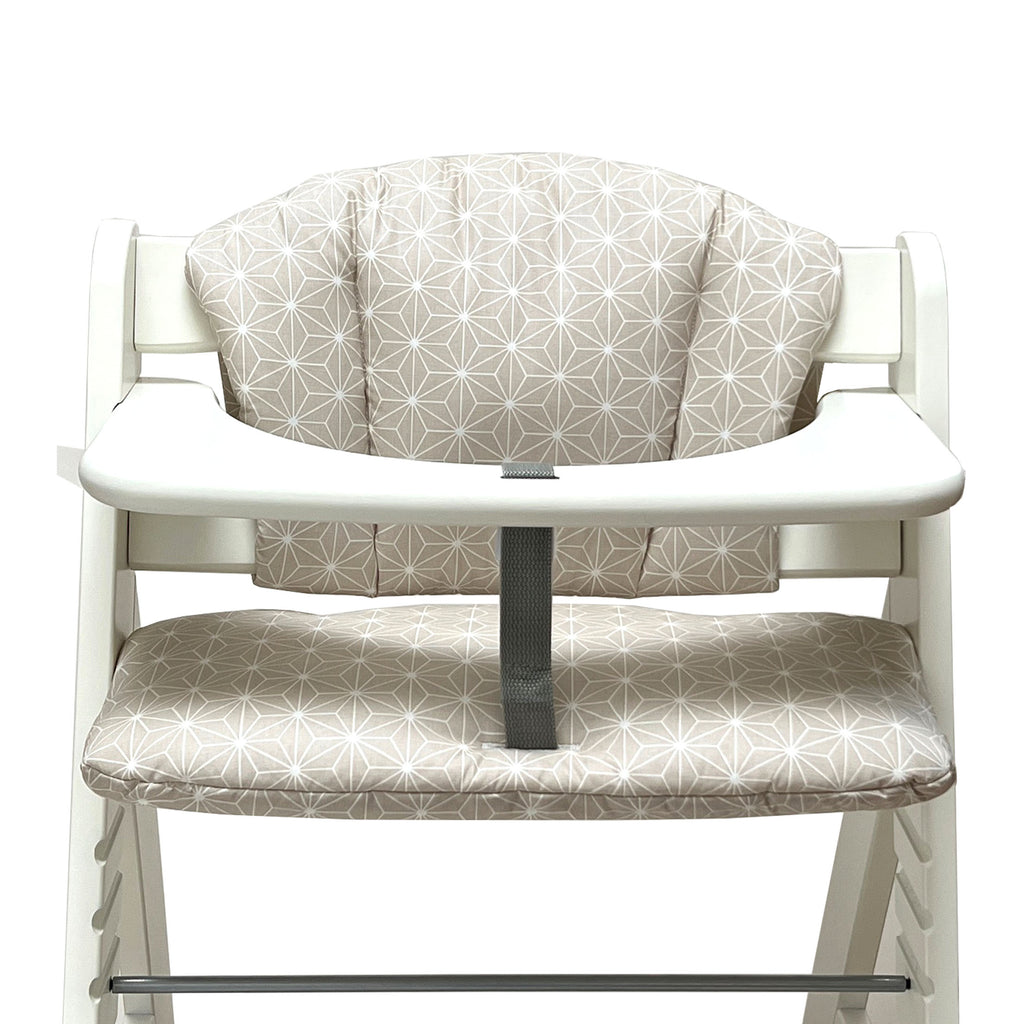 hauck hochstuhl Seat cushion set for Hauck Alpha Happy Star Beige – Blausberg Baby