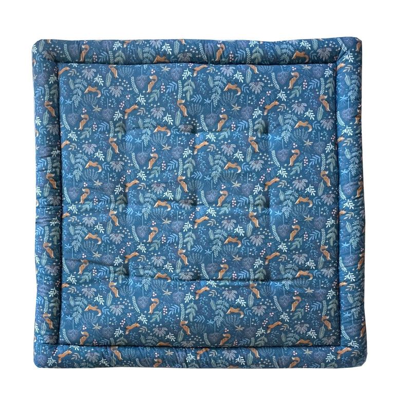 Krabbeldecke Fuchs Blau - diverse Größen Blausberg Baby