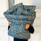 Krabbeldecke Fuchs Blau - diverse Größen Blausberg Baby