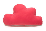 Kissen personalisiert mit Namen Baby - Musselin Korall Rot Blausberg Baby