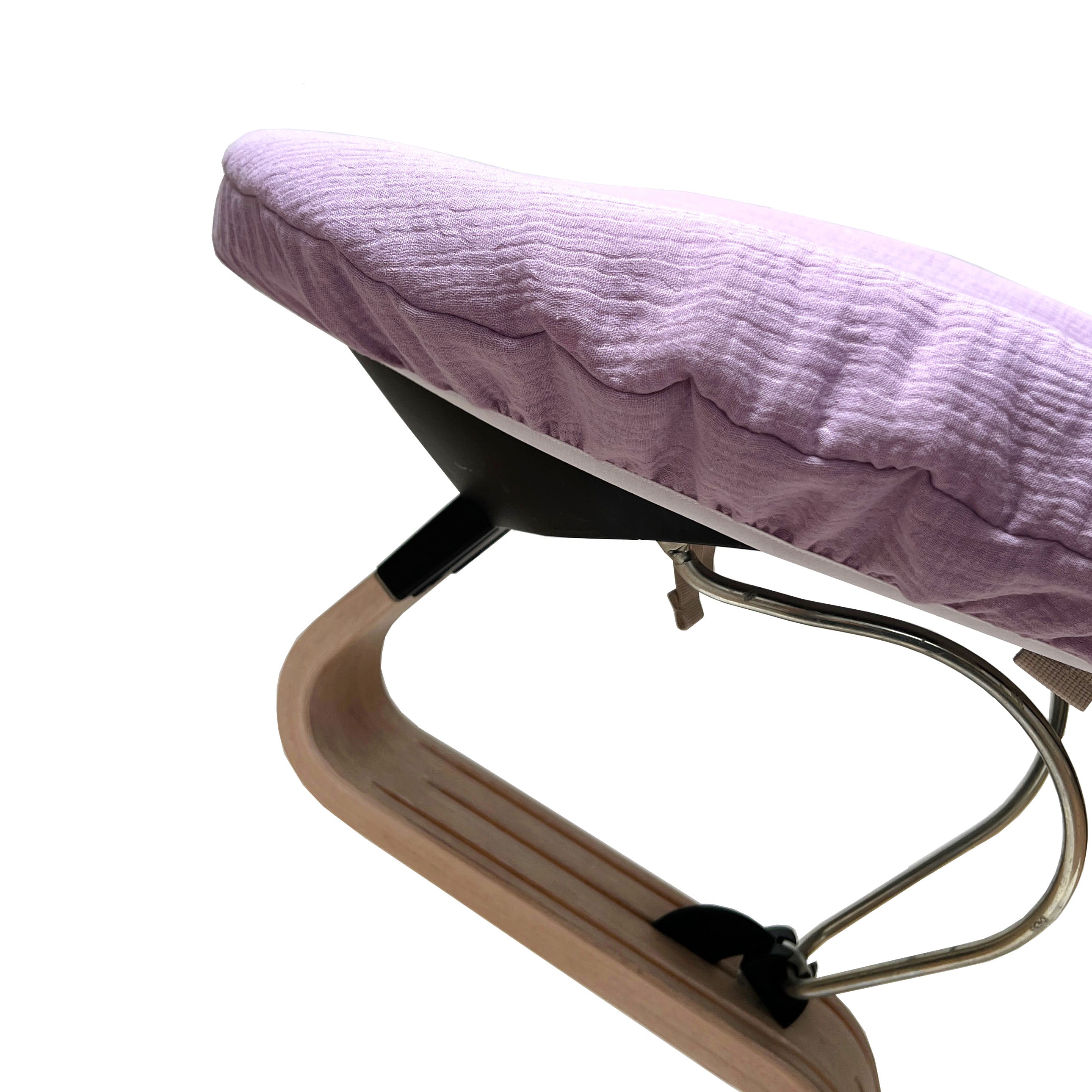 Bezug Nomi Babyschale von Stokke - Musselin Lila Flieder Blausberg Baby