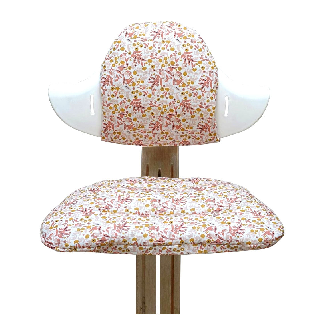 WASHABLE Nomi Seat Cushion Set Flower Meadow Pink 